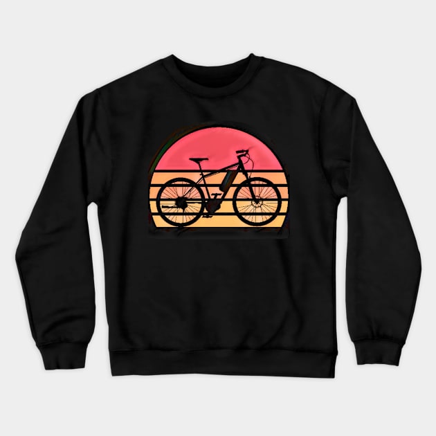 BIKE retro sunset Crewneck Sweatshirt by PersianFMts